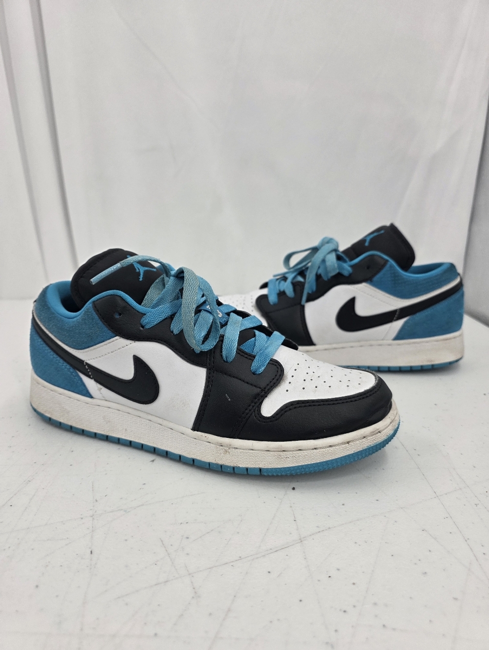 Nike Air Jordan 1 Low SE Laser Blue White Black Shoes CT1564-004 Youth Size 6.5Y